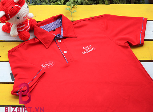 Áo Thun Quảng Cáo Polo Màu Đỏ In Logo Bia Saigon - Công Ty Quà Tặng Doanh  Nghiệp Bizgift